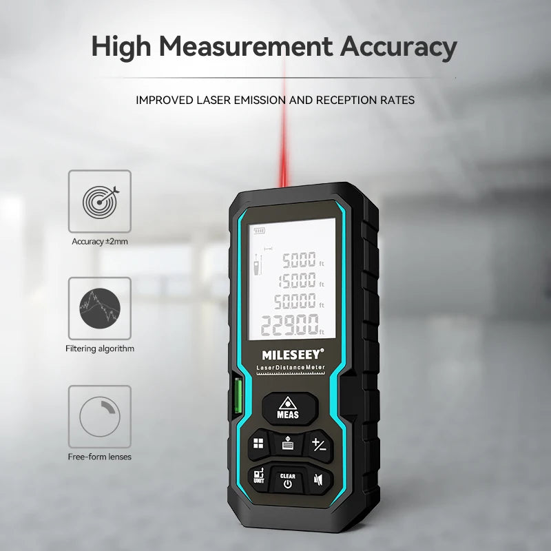 fita métrica laser 40m 60m 80m 100m telêmetro laser ip54 régua eletrônica ferramenta de medição útil