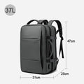 Mochila de viagem BANGE Mochila empresarial masculina Mochila escolar Bolsa USB expansível Grande capacidade 17.3 Laptop Mochila impermeável da moda