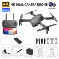 DRONE - DWI D17/E88 Pro Drone 4k Profissional HD 4k Rc Avião Dual-Camera Grande Angular Cabeça Remota Quadcopter