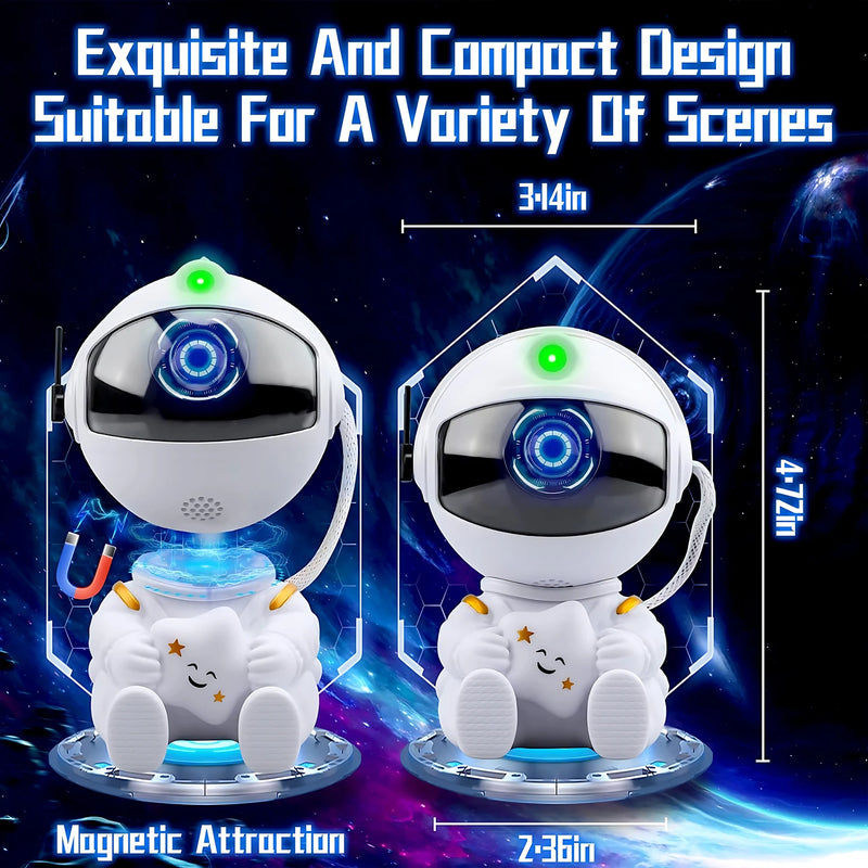 Projetor de estrelas Galaxy Night Light Astronaut Space Projector Starry Nebula Ceiling Lamp LED para quarto Home Decorative kids gift